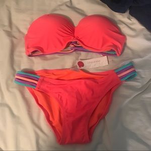 NWT Neon Orange Swimsuit